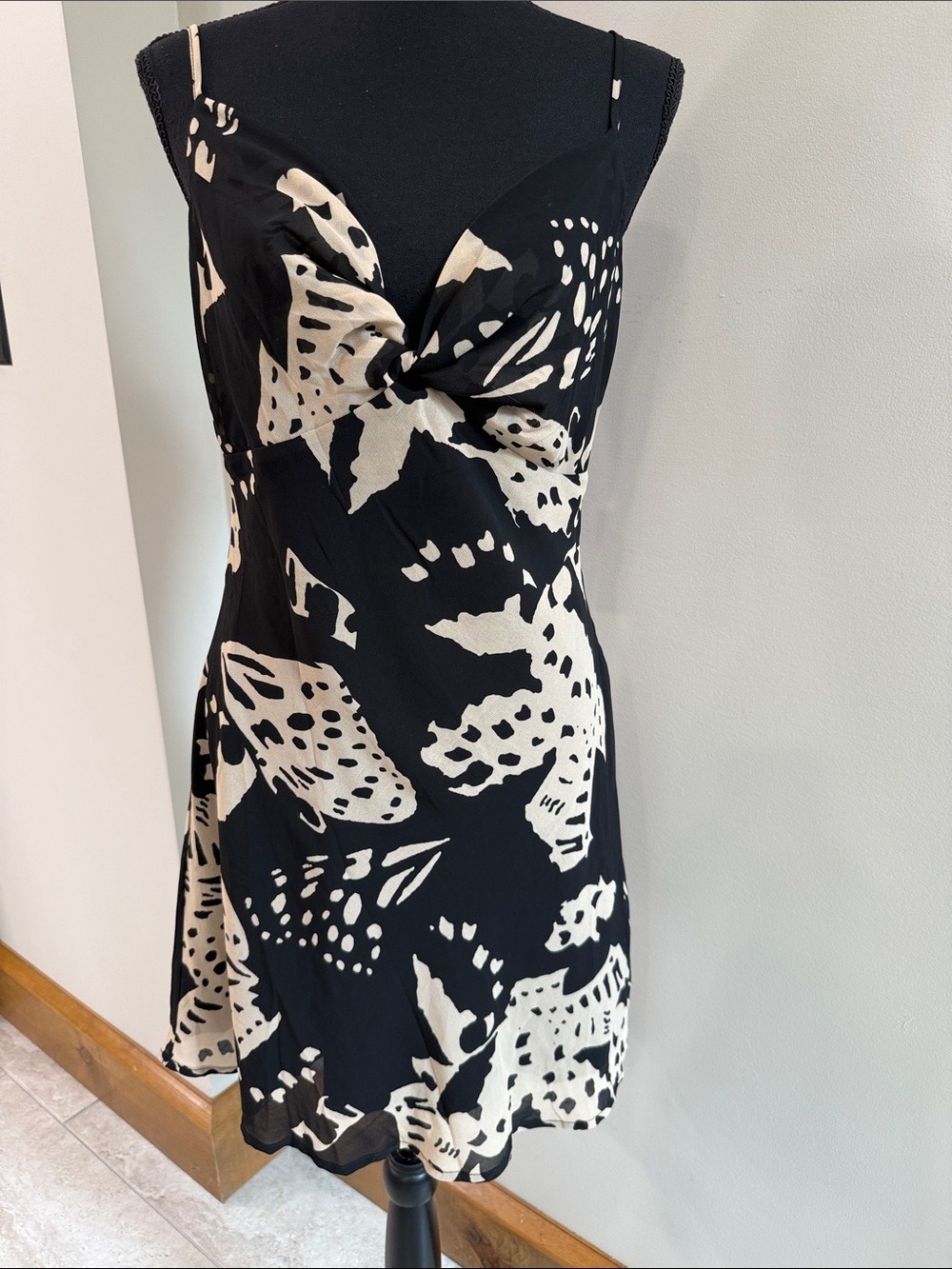 Dynamite Front Twist Mini Slip Dress size M